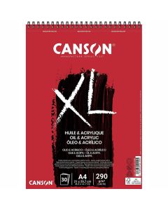 Canson XL Oil & Acrylic, Spiral PAD, 30 Sheets, 290g - 400110401
