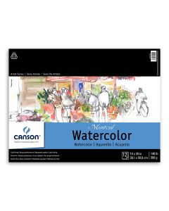 Canson Montval Watercolor Tape-Bound Pad - 10"x15" -- 100511052