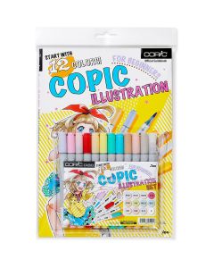 COPIC Ciao Marker Illustration Bundle Set, 12-Piece