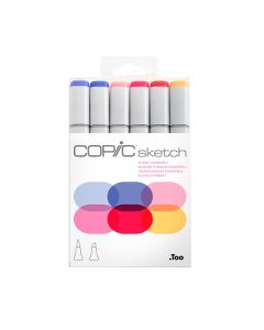 Copic Sketch Marker Set, 6 Color Floral Favorites 2 - 2778