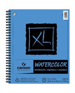 Canson XL Series Watercolor Spiral Pad, 9" x 11" - 400068375