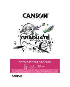 Canson Graduate Manga Marker Pad Layout A4 of 50 Sheet - 31250P024