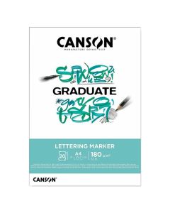 Canson Lettering Marker Pad Glued A4 180G - 31250P026