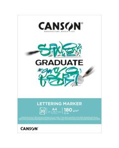 Canson Lettering Marker Pad Glued A3 180G - 31250P027