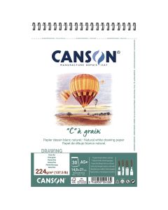 Canson C A Grain 224gsm A5 Spiral - 40060627