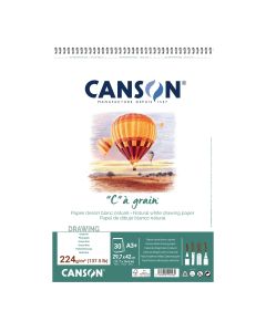 Canson C A Grain 224gsm A3 Spiral - 400060629