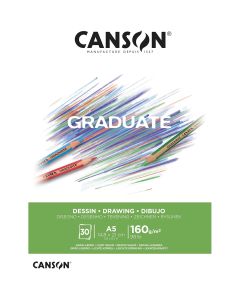 Canson Graduate White Drawing 160gsm A5 Paper - 400110364
