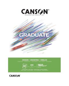Canson Graduate White Drawing 160gsm A4 Paper - 400110365