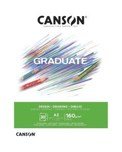 Canson Graduate White Drawing 160gsm A3 Paper - 400110366