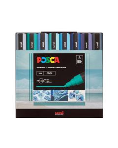 Posca Paint Marker Set PC-5M 8 Cool Tones