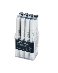 Copic Sketch 12 Marker Set - Cool Gray