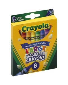 Crayola Washable Large Crayon 8-Color Set
