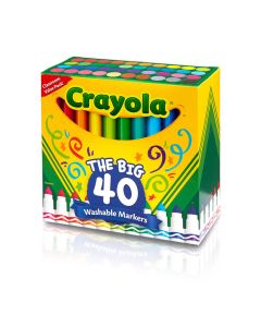 Crayola Ultra-Clean Washable Markers, set of 40