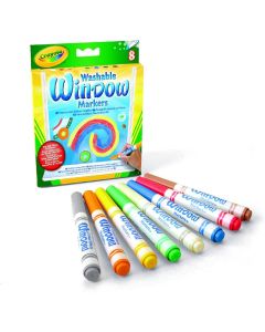 Crayola Set of 8 Washable Window Markers