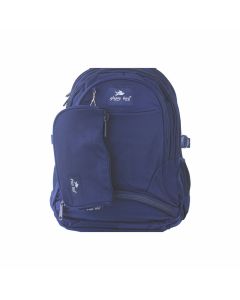 School Backpack 18" Dark Blue - Glossy Bird