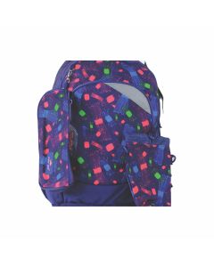 School Backpack 16.5" Mixed Style B - Glossy Bird