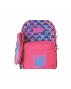 School Backpack 16" Mixed Style A - Glossy Bird