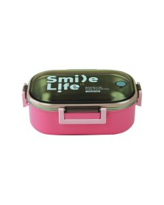 Smile Life Lunch Box - Pink Tedemei