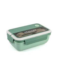 Lunch Box 1100ml - With Spoon & Fork 0052 - Green