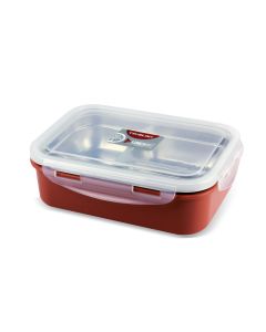 Lunch Box with 3 Conpartments - Pink- 8107