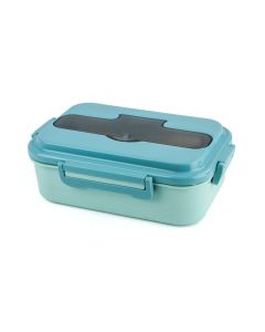 Lunch Box - 8148 Blue - With Spoon & Fork