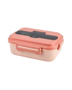 Lunch Box - 8148 Pink - With Spoon & Fork