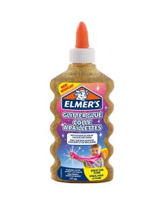 Elmer's Glitter Glue, Gold, Washable and Kid Friendly, 177ml - 2512