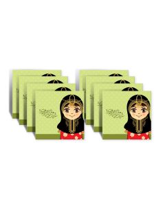 Al Fakhama Set of 8 Eid Greeting Envelope - Mini Girls Design 2022