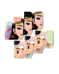 Al Fakhama Set of 6 Eid Greeting Envelope - Mixed Design 