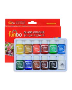 Glass Paint Set of 12x15ml - Funbo