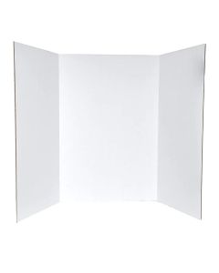 Tri Folder Display Project Board White - Evanz