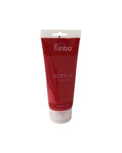 Funbo Acrylic Tube 200 ml Primary Red