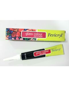 Glass Outliner Black 15ml - Fevicryl