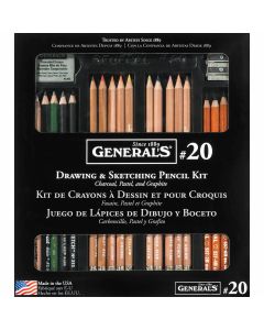 Drawing and Sketching Pencil Kit - General's (22pc)