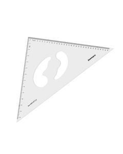Professional Curve Cut 45 Degree Set Square ASCP14- 35cm 14" Isomars