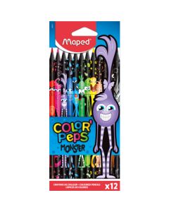 Maped Color Pencils Black Monster 12 colors