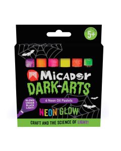 Neon Glow Oil Pastels, 6-Color Set - Micador Dark Arts
