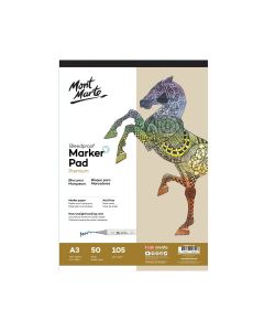 Mont Marte Bleedproof Marker Pad 105gsm A3 50 Sheets