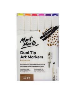 Mont Marte Premium Dual Tip Art Markers 12pc