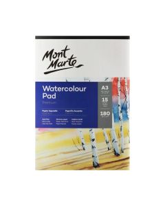 Mont Marte Watercolour Pad German Paper A3 180gsm 15sht