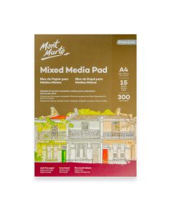 Mixed Media Pad 300gsm A4 15 Sheets - Mont Marte 