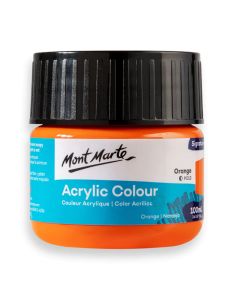 Mont Marte Acrylic Colour Paint 100ml - Orange