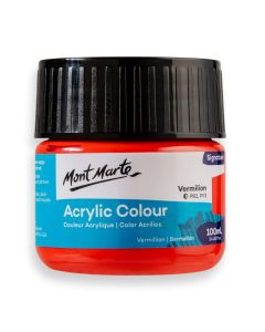 Mont Marte Acrylic Colour Paint 100ml - Vermilion