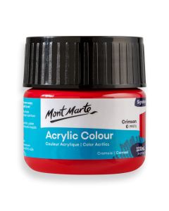 Mont Marte Acrylic Colour Paint 100ml - Crimson