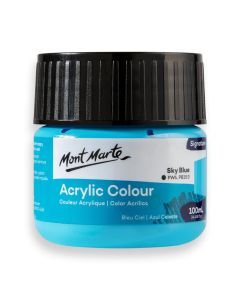 Mont Marte Acrylic Colour Paint 100ml - Sky Blue