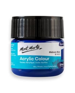 Mont Marte Acrylic Colour Paint 100ml - Phthalo Blue