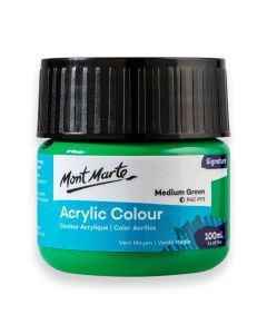 Mont Marte Acrylic Colour Paint 100ml - Medium Green