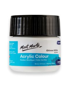 Mont Marte Acrylic Colour Paint 100ml - Chinese White