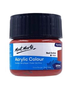 Mont Marte Acrylic Colour Paint 100ml - Red Ochre