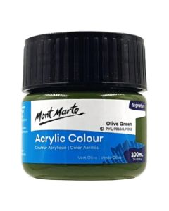 Mont Marte Acrylic Colour Paint 100ml - Olive Green